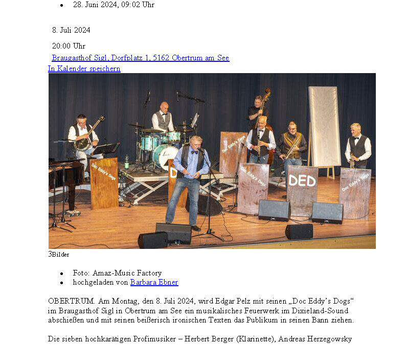 BZ Braunau – Bierkabarett in Obertrum am See