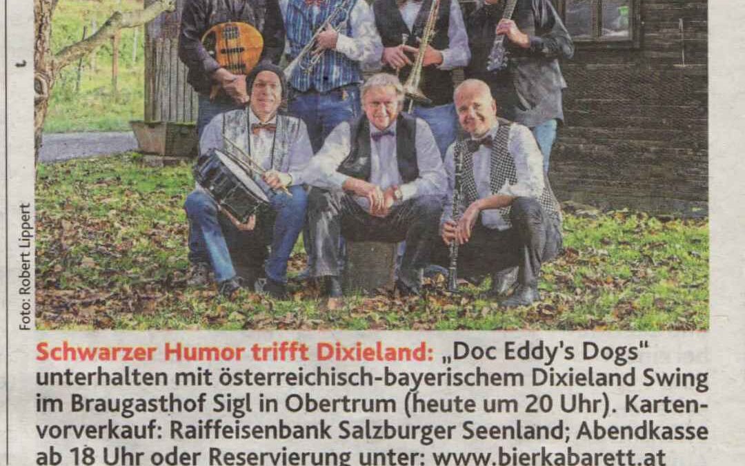 Kronenzeitung „Schwarzer Humor trifft Dixieland“